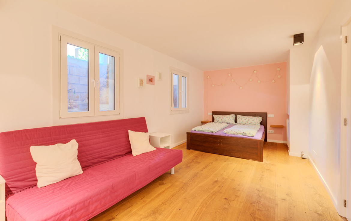 luxury villa terrace with swimming pool and private garden in Palma, Mallorca