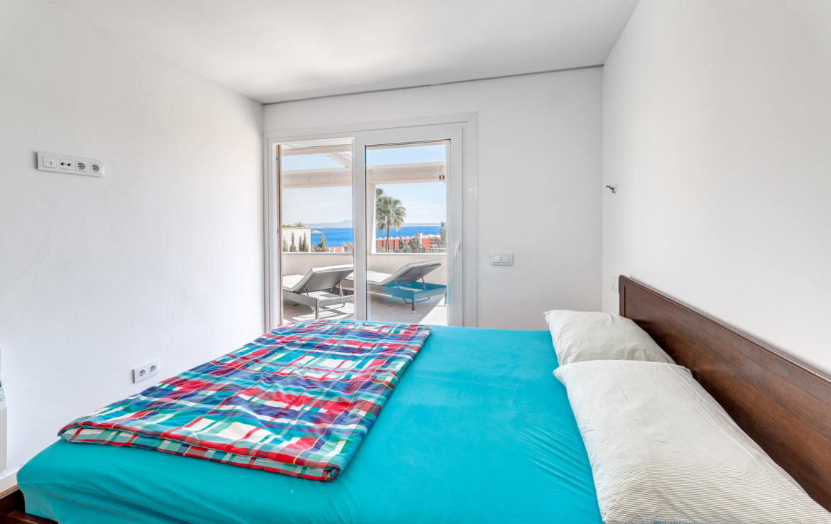 luxury villa terrace with swimming pool and private garden in Palma, Mallorca