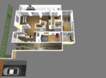 Plan 1st floor 3D - 1